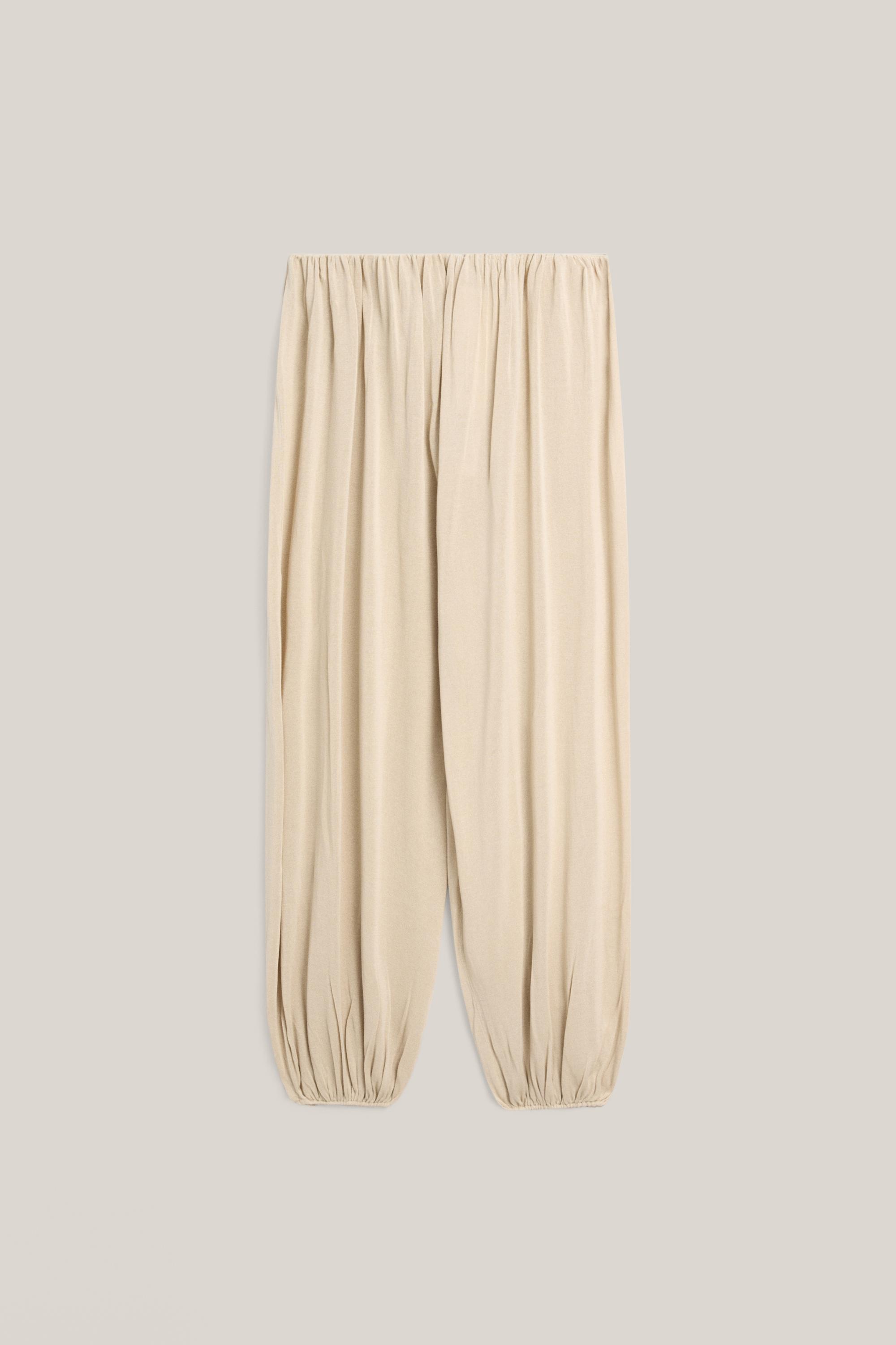 Silk blend total look sarouel trousers - LIMITED EDITION